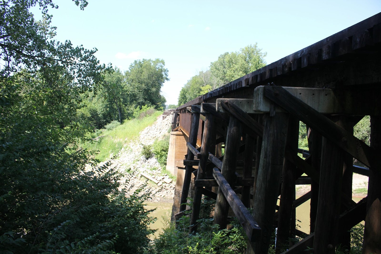 Looking north